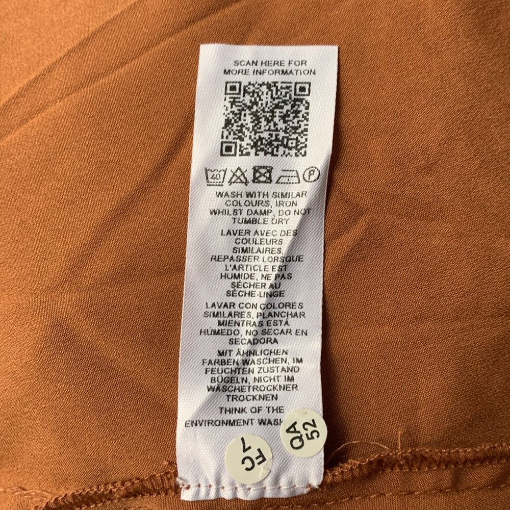 BNWT ASOS RUST / ORANGE BOHO DRESS - Picture 12 of 14